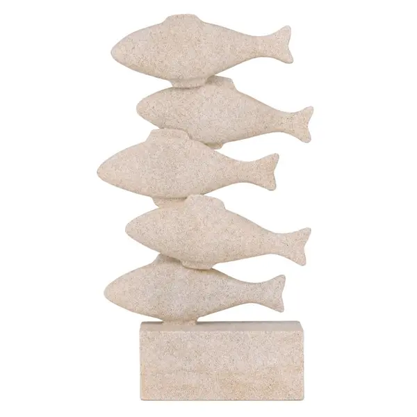 Escultura de Peixes em Poliresina