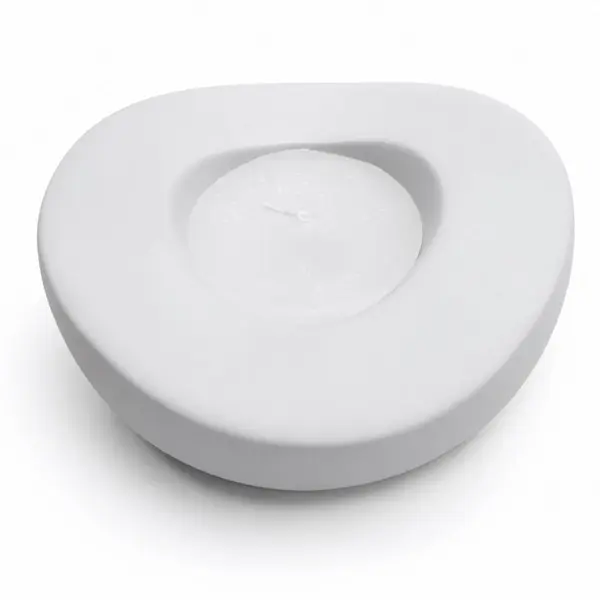 Porta Vela Pequeno Decorativo em Cimento