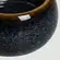 Vaso Baixo de Cerâmica Azul e Preto