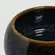 Vaso Baixo de Cerâmica Azul e Preto