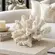 Coral Decorativo Pequeno Branco em Resina