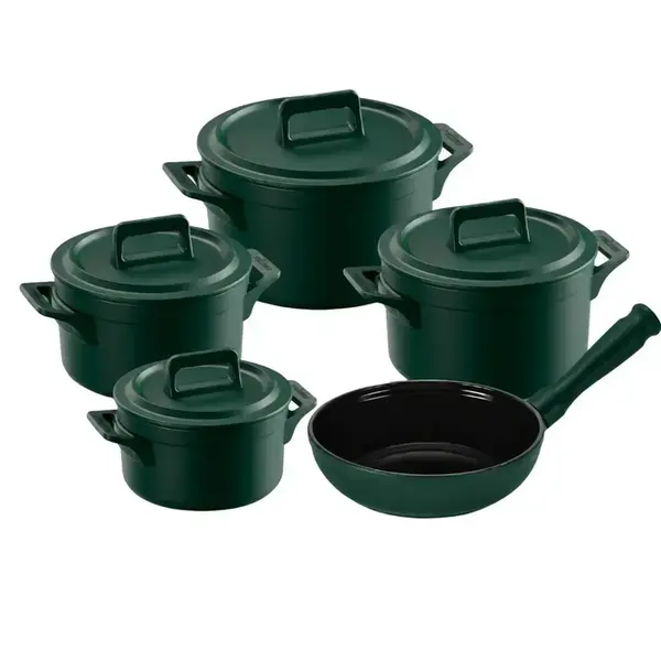 Conjunto 5 Panelas de Cerâmica Clear Matte