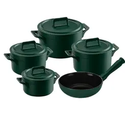 Conjunto 5 Panelas de Cerâmica Clear Matte