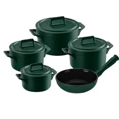 Conjunto 5 Panelas de Cerâmica Clear Matte
