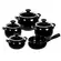 Conjunto 5 Panelas de Cerâmica New Premiere Preto