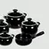 Conjunto 5 Panelas de Cerâmica New Premiere Preto