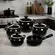 Conjunto 5 Panelas de Cerâmica New Premiere Preto