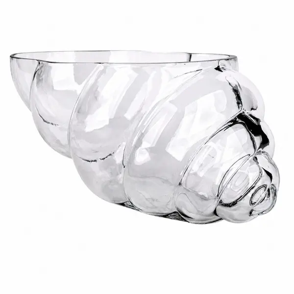 Vaso de Vidro com Formato de Concha Média