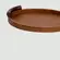 Bandeja de Madeira Oval Pequena com Alças