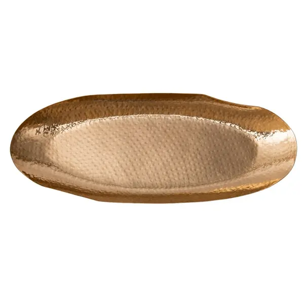 Bandeja Pequena em Metal Dourado
