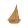 Escultura Barco Pequena em Madeira