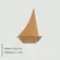 Escultura Barco Médio em Madeira