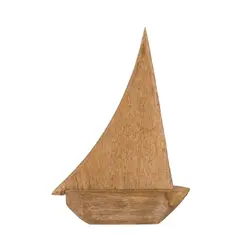 Escultura Barco Grande em Madeira