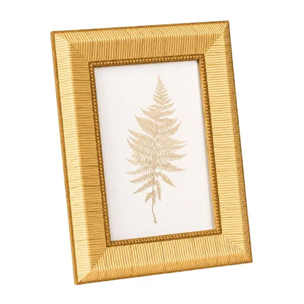 Porta-Retrato Dourado em Poliestireno