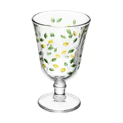 222837TACA PARA AGUA SICILIANO HAND PAINTING 240ML CRISTAL ECOLOGICO