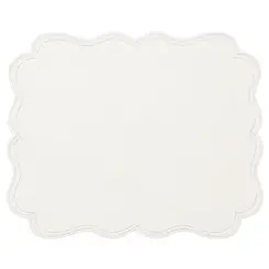 Americano Retangular em Corino Branco