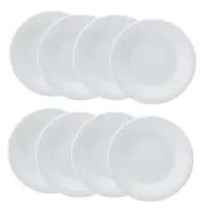 Kit com 8 Pratos Fundos 21cm