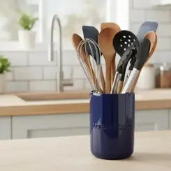 Porta Utensílios de Cerâmica Cobalto 2ª Linha