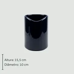 Porta Utensílios Brisa de Cerâmica Cobalto 2ª Linha