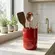Porta Utensílios de Cerâmica Vermelho 2ª Linha