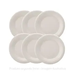 Kit Prato Arroz com 6 Peças