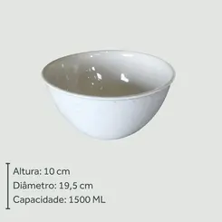 Bowl Flocos/Malte de Cerâmica 2ª Linha