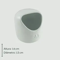 Saleiro Branco de Cerâmica 2ª Linha