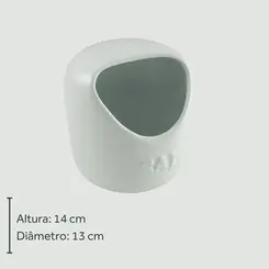 Saleiro Branco de Cerâmica 2ª Linha