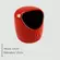 Saleiro Vermelho de Cerâmica 2ª Linha