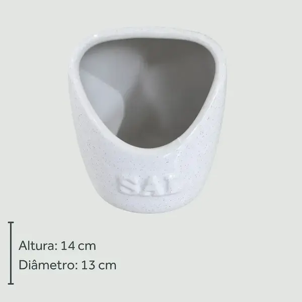 Saleiro Flocos de Cerâmica 2ª Linha