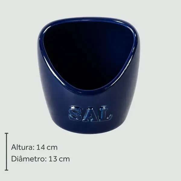 Saleiro Cobalto de Cerâmica 2ª Linha