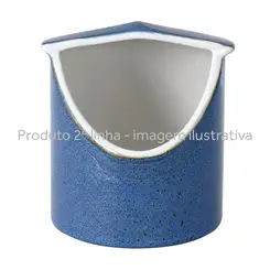 Saleiro Brisa Azul Orgânico de Cerâmica 2ª Linha