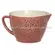 Bowl de Preparo Rosa Orgânico de Cerâmica com Alça 2ª Linha