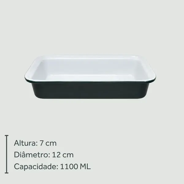 Forma Preta/Branca para Pão de Cerâmica 2ª Linha