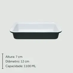 Forma Preta/Branca para Pão de Cerâmica 2ª Linha