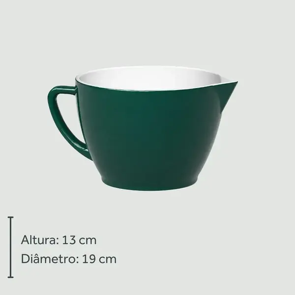 Bowl de Preparo Cobalto de Cerâmica com Alça 2ª Linha