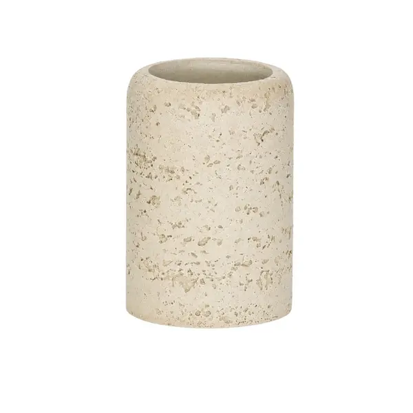 Mini Vaso de Poliresina Bege
