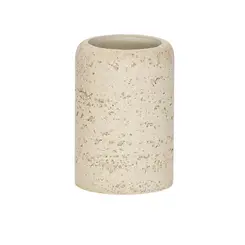 Mini Vaso de Poliresina Bege