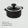 Panela de Cerâmica Slim com Tampa 900ml Preto