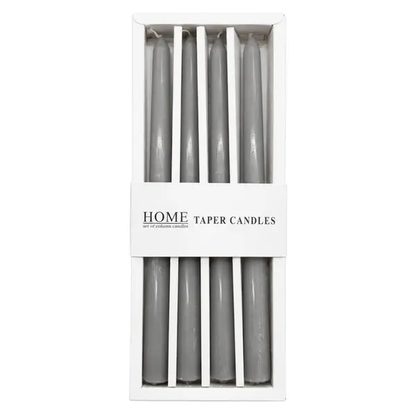 Conjunto com 4 Velas Cinza