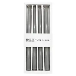 Conjunto com 4 Velas Cinza