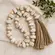 Colar Decorativo com Contas e Tassel Natural