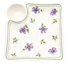Petisqueira de Cerâmica Decoração Lavanda