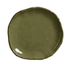 Prato de Sobremesa Orgânico Eco Jade de Cerâmica
