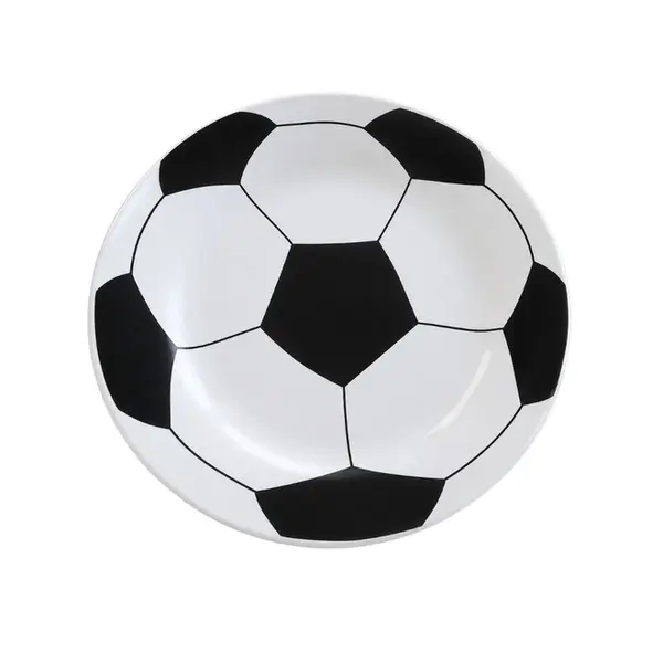Prato de Sobremesa20,5cm Scalla Cerâmica Futebol