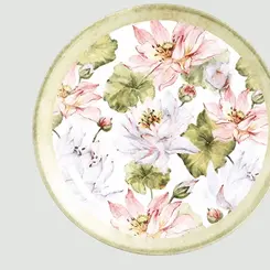 Tigela Flores Coloridas de Cerâmica