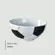 Bowl de Cerâmica Scalla Futebol Branco e Preto 550 ml