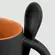 Conjunto 4 Canecas de Cerâmica com Colher Ereditá Preto