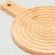 Tábua de Bambu Redonda com Detalhe em Espiral com Cabo
