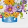 Guardanapo de Papel Flower Vase com 20 Peças